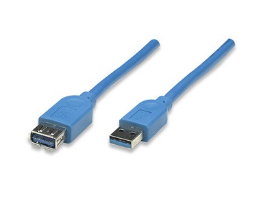 0766623322379 - USB-A to USB-A Extension Cable 2m Male to Female Blue 5 Gbps (USB 32 Gen1 aka USB 30) SuperSpeed USB Lifetime Warranty Polybag - USB-Verlängerungskabel - USB Typ A (M) zu USB Typ A (W) - USB 30 - 2 m - geformt