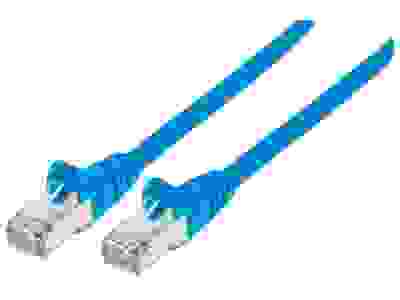 INTELLINET Patchkabel Cat6a-Stecker/Cat7-Rohkabel 3m blau