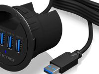 4250078164760 - Icy IB-HUB1403 - usb 30 Tisch Einbau Hub mit 4 Ports (IB-HUB1403) - Icy Box 4250078164760 - Icy IB-HUB1403 - usb 30 Tisch Einbau Hub mit 4 Ports (IB-HUB1403) - Icy Box