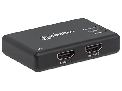 MH 4K 2-Port HDMI-Splitter schwarz