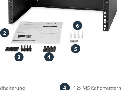 STARTECH.COM WALLMOUNT6, Server-, Speicher- und STARTECH  (BILD3)