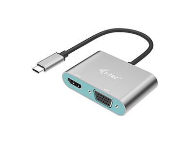 I-TEC USB C Metal HDMI und VGA Adapter - C31VGAHDMIADA