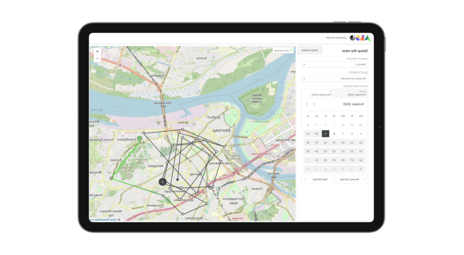 Illustration der Standortgeschichte