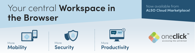 oneclick™ is now available from the ALSO Cloud Marketplace!