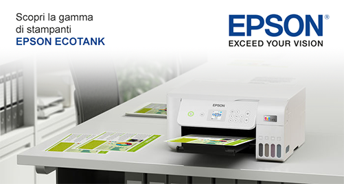 Innovazione e sostenibilità con le stampanti Epson EcoTank