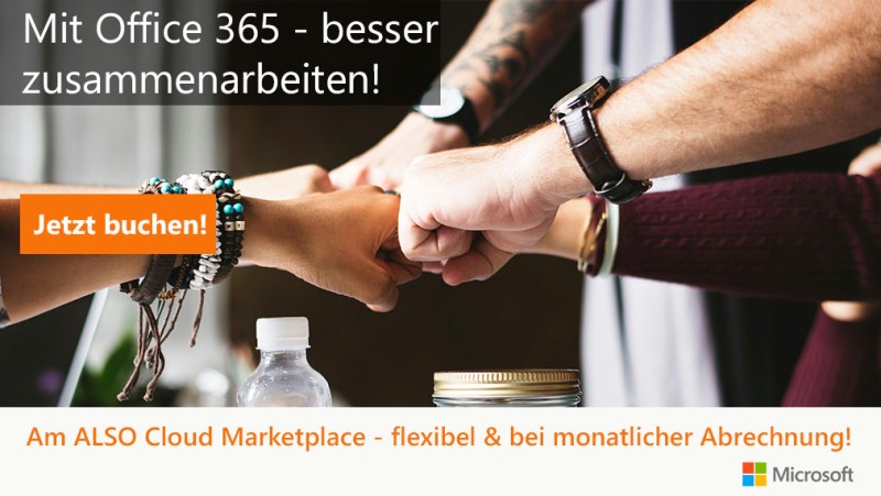 Microsoft Office 365 am ALSO Cloud Marketplace