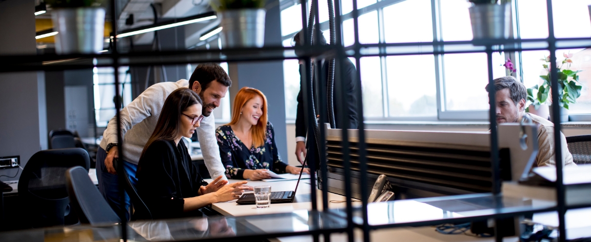 People working together in a office environment