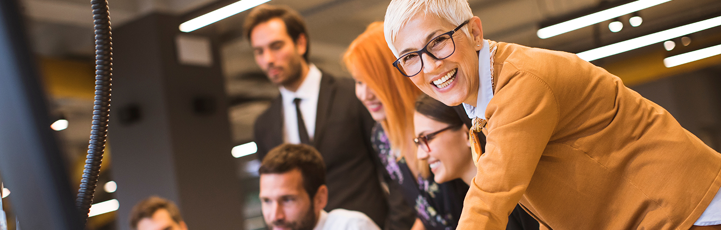 Partners in a office